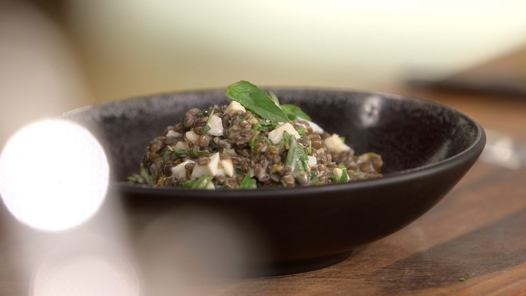Ma recette de salade de lentilles gribiche Laurent Mariotte