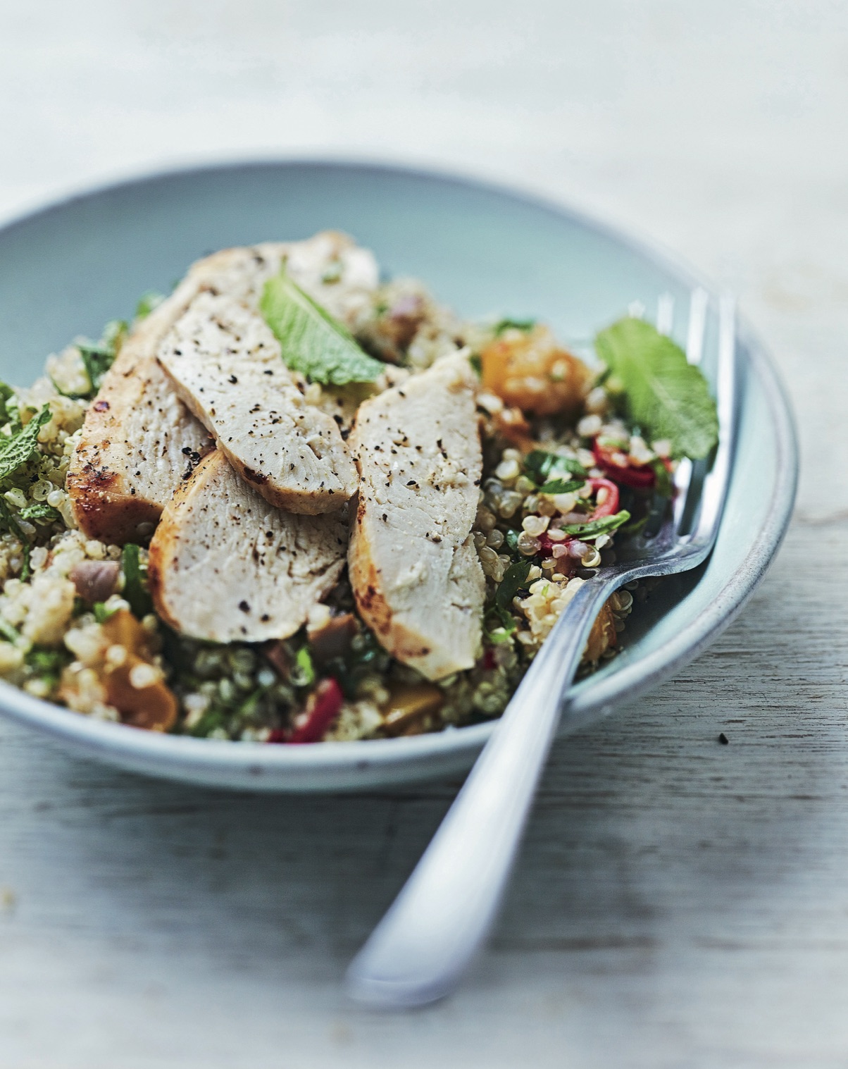 Recette Blanc de poulet citronné au quinoa