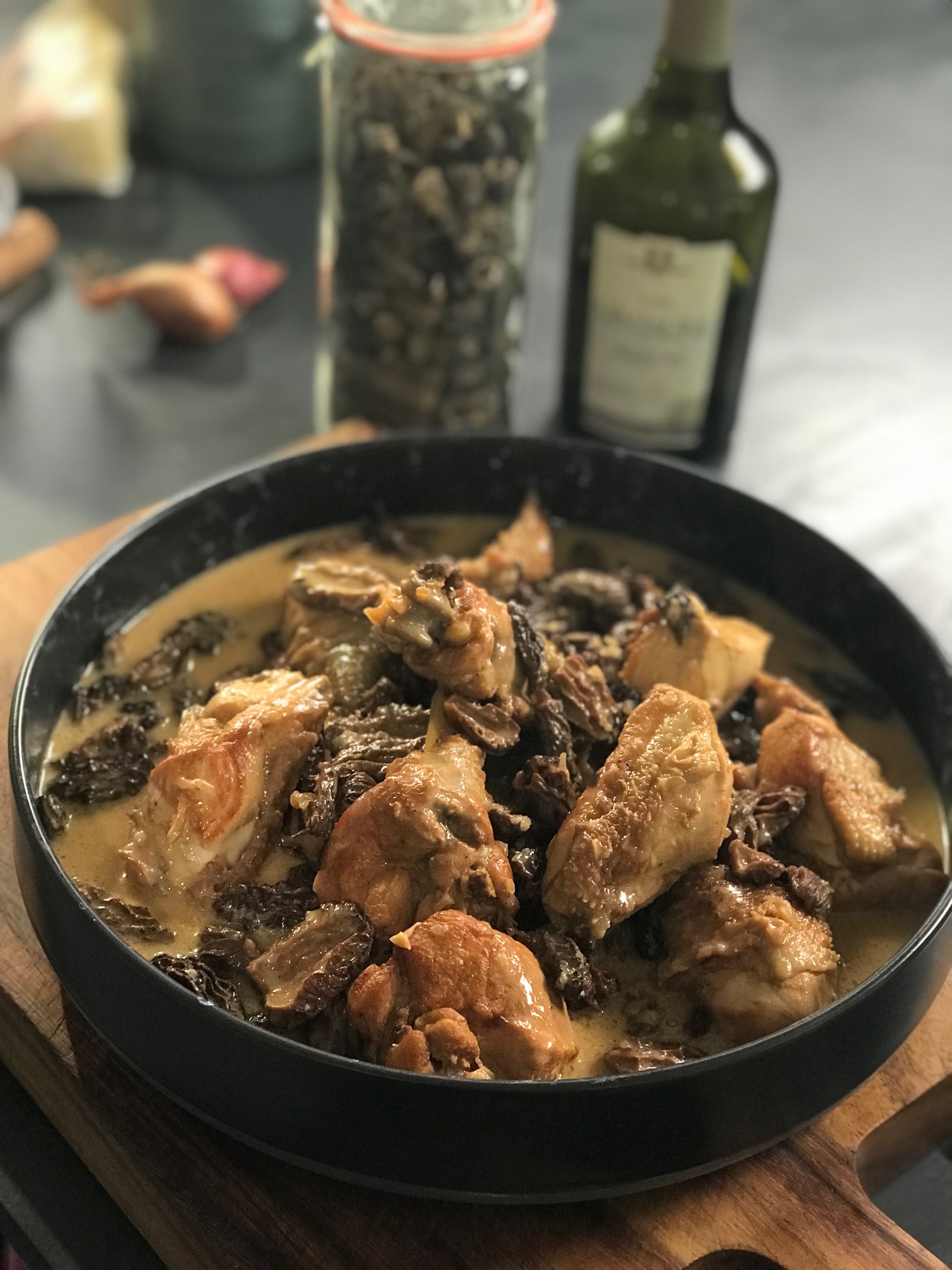 Poulet Aux Morilles Et Vin Jaune - Recette Thermomix