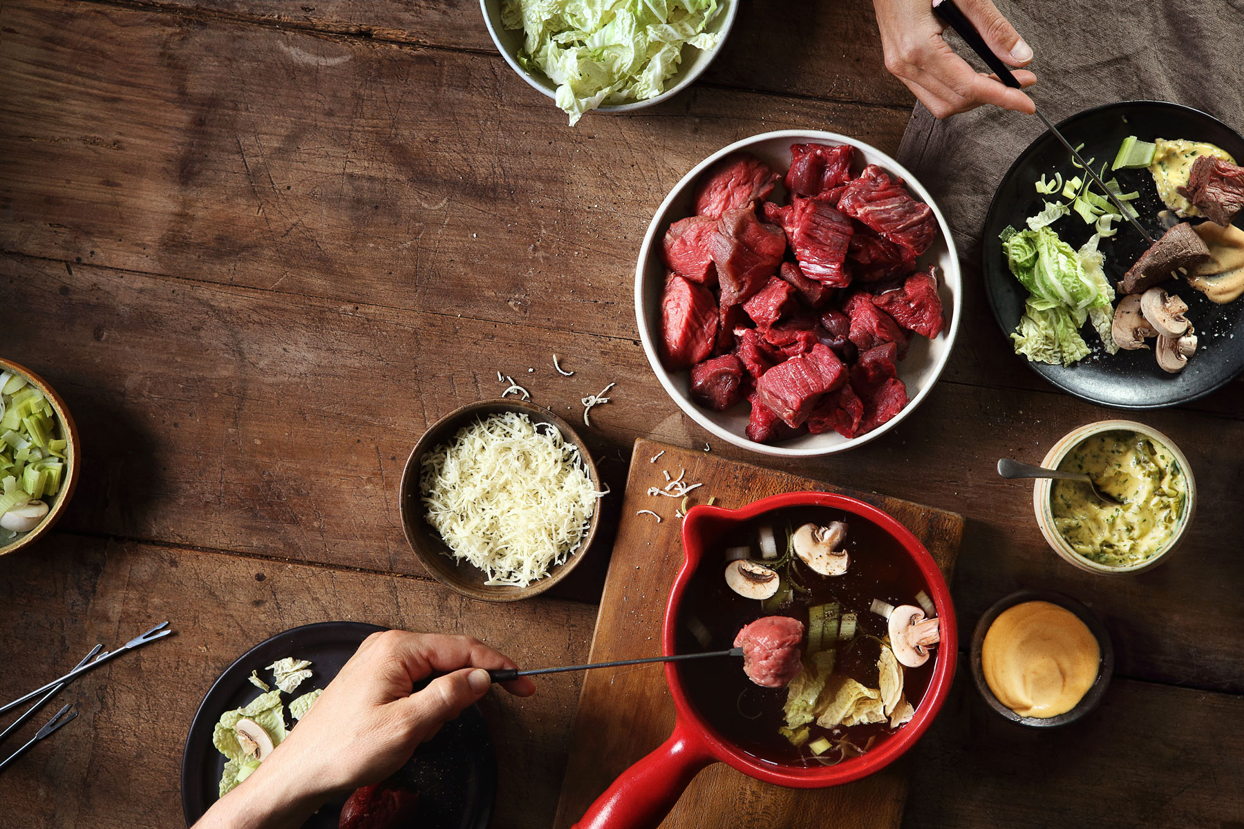 Fondue bourguignonne façon shabu shabu - Laurent Mariotte