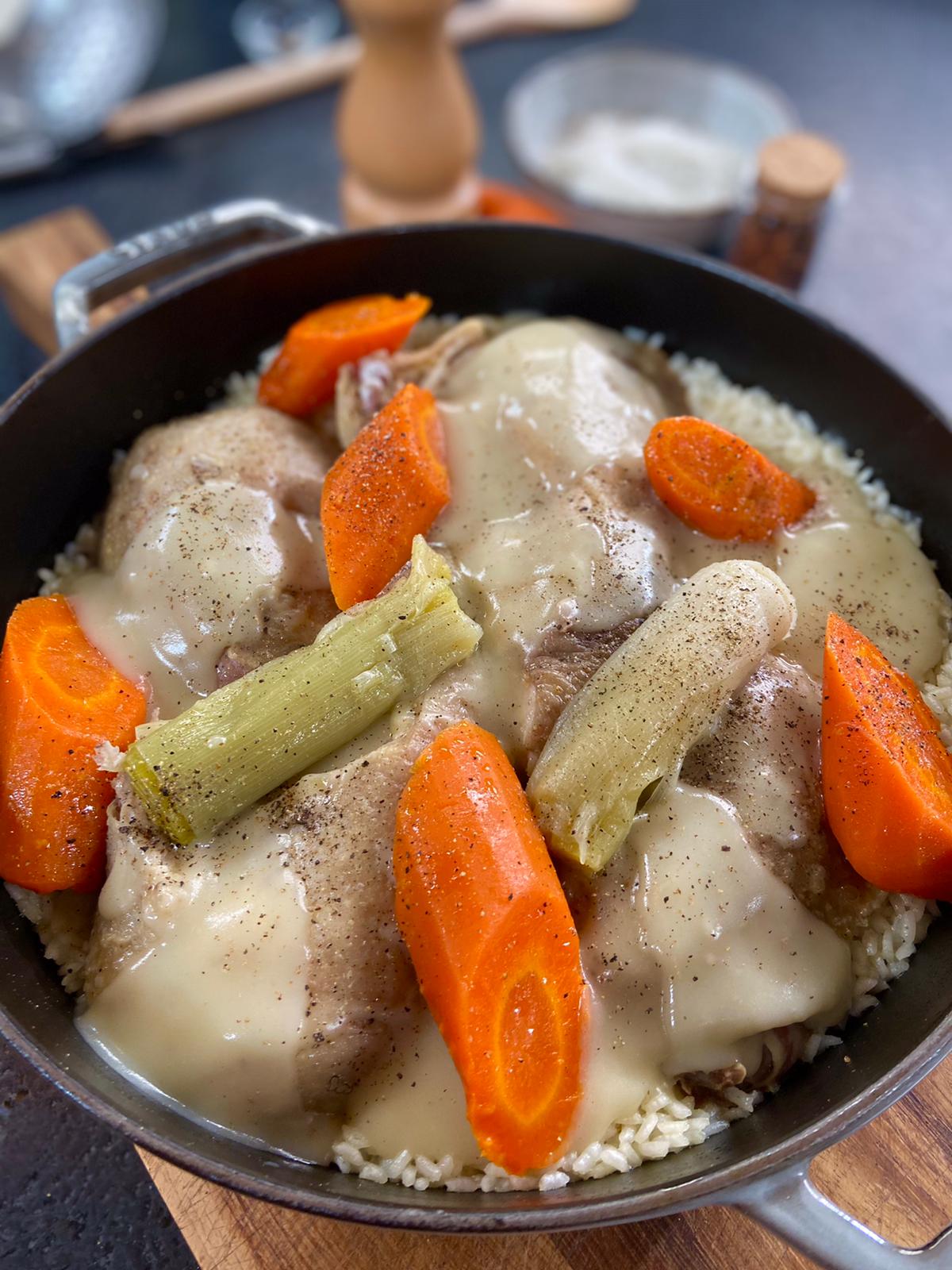 Soupe Poule au Pot aux Petits Légumes