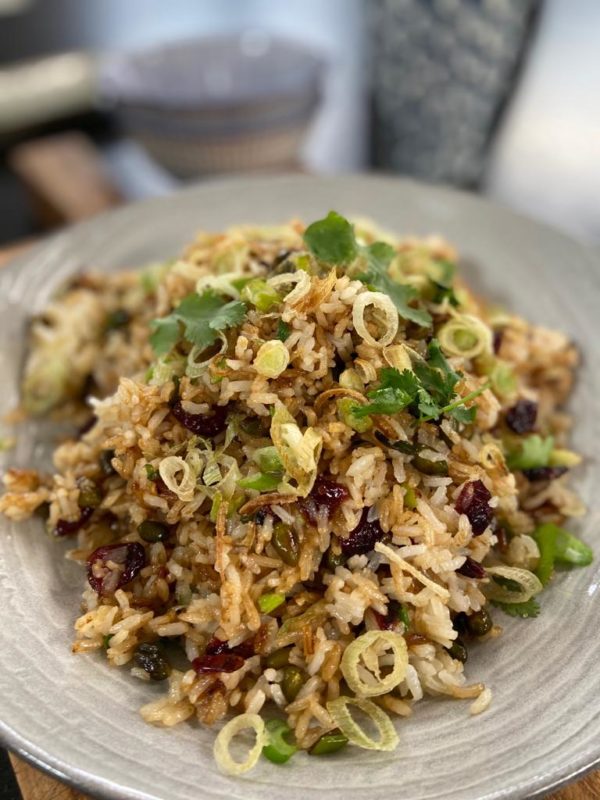 Ma recette de riz de Camargue sauté aux fruits secs et séchés Laurent Mariotte