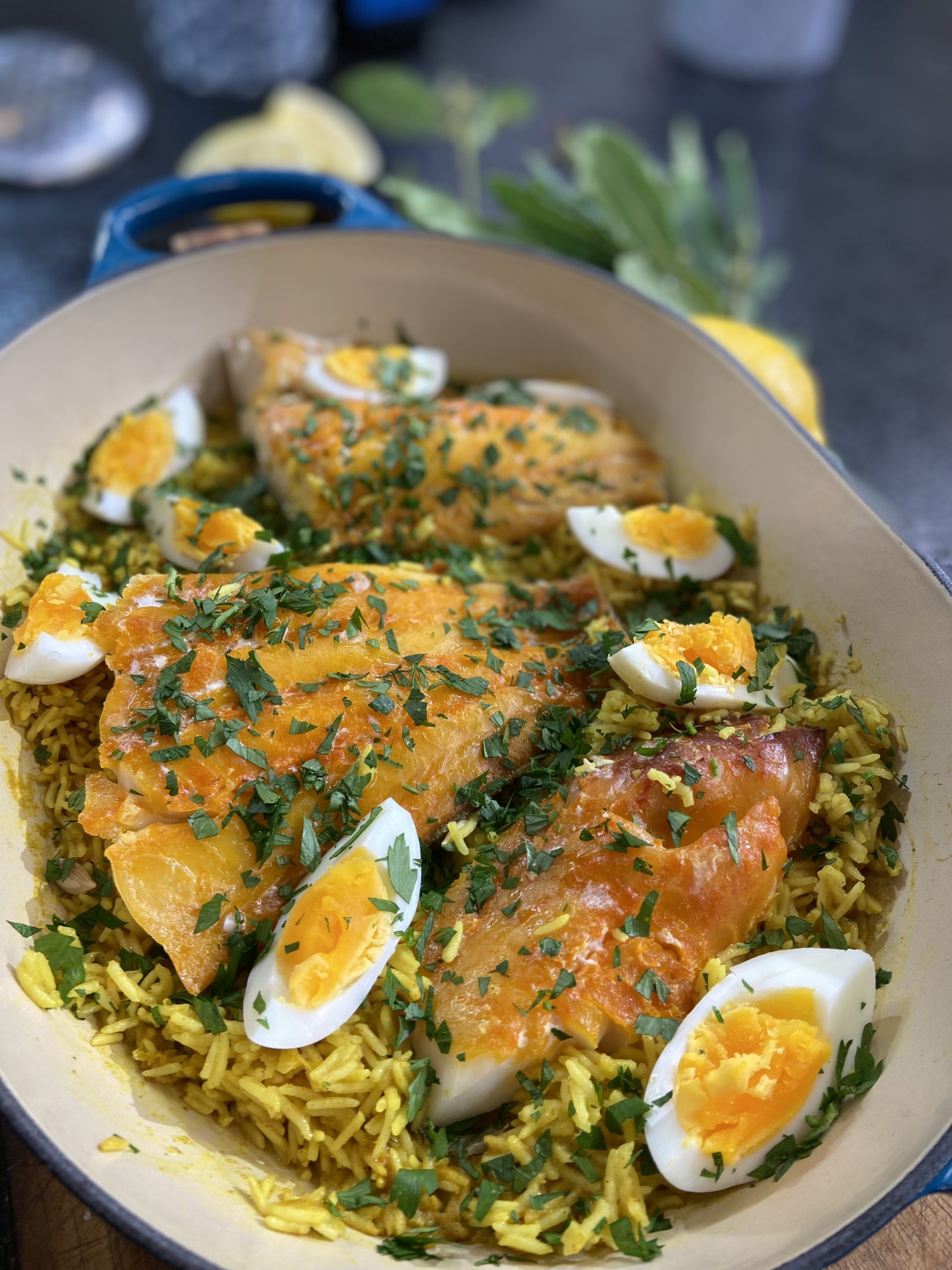 Ma recette de kedgeree (riz au curry et haddock) - Laurent Mariotte