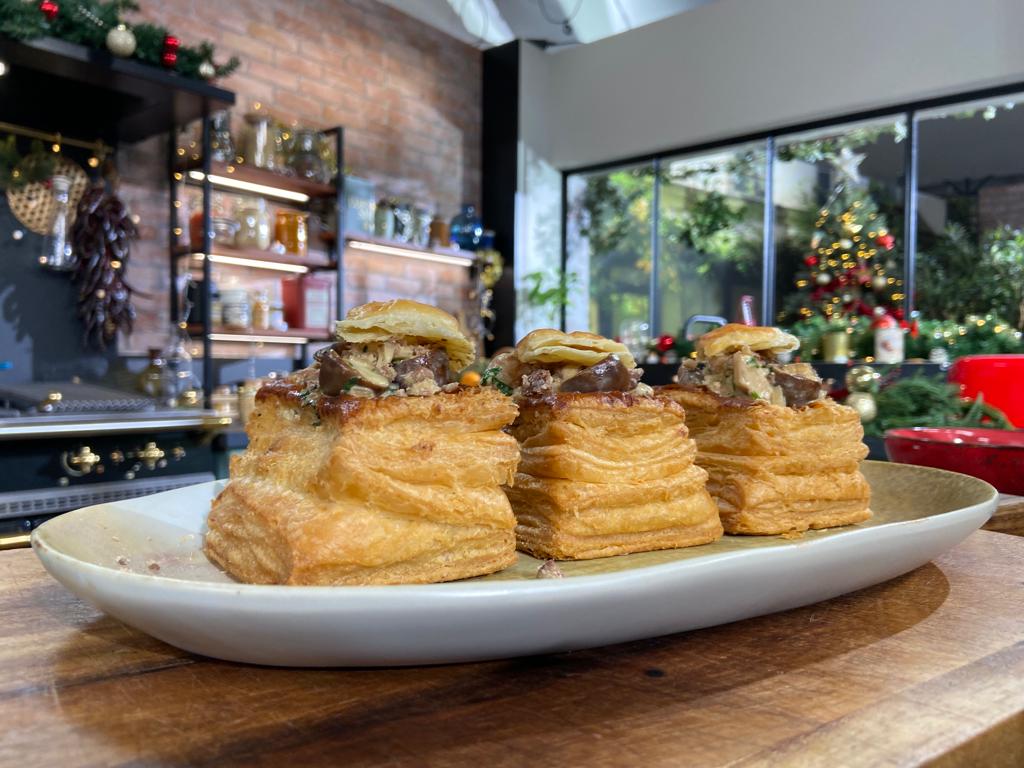 Recette de bouchées de pâte feuilletée au poulet