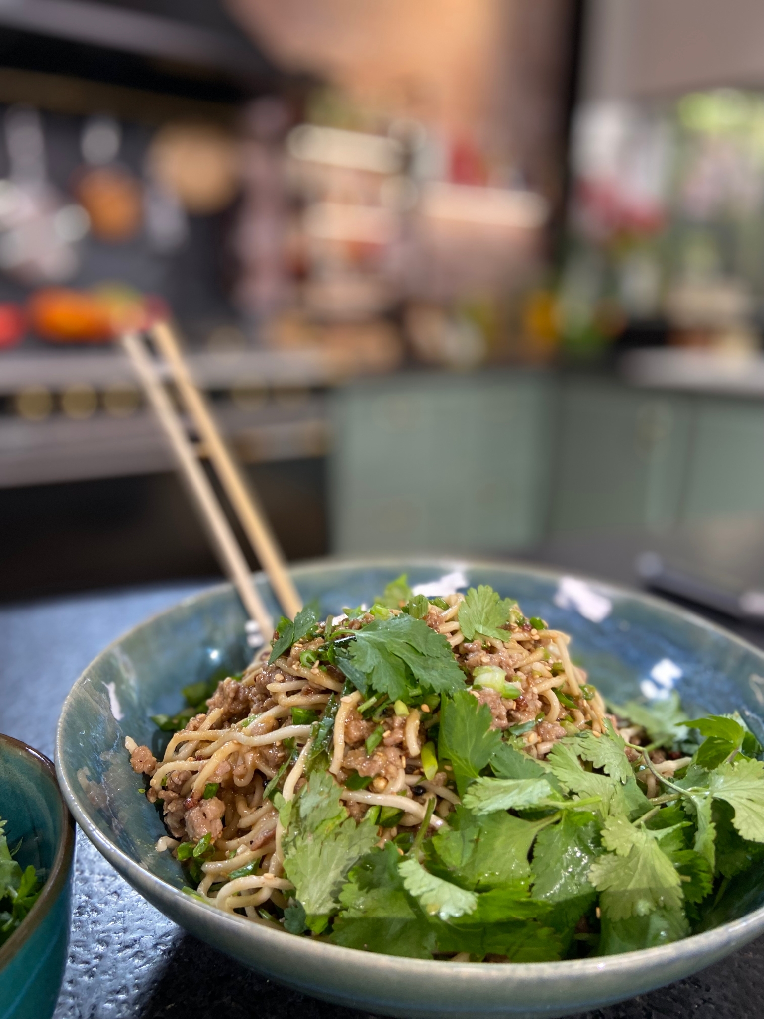 Nouilles asiatiques style Dan Dan - Le porc du Québec