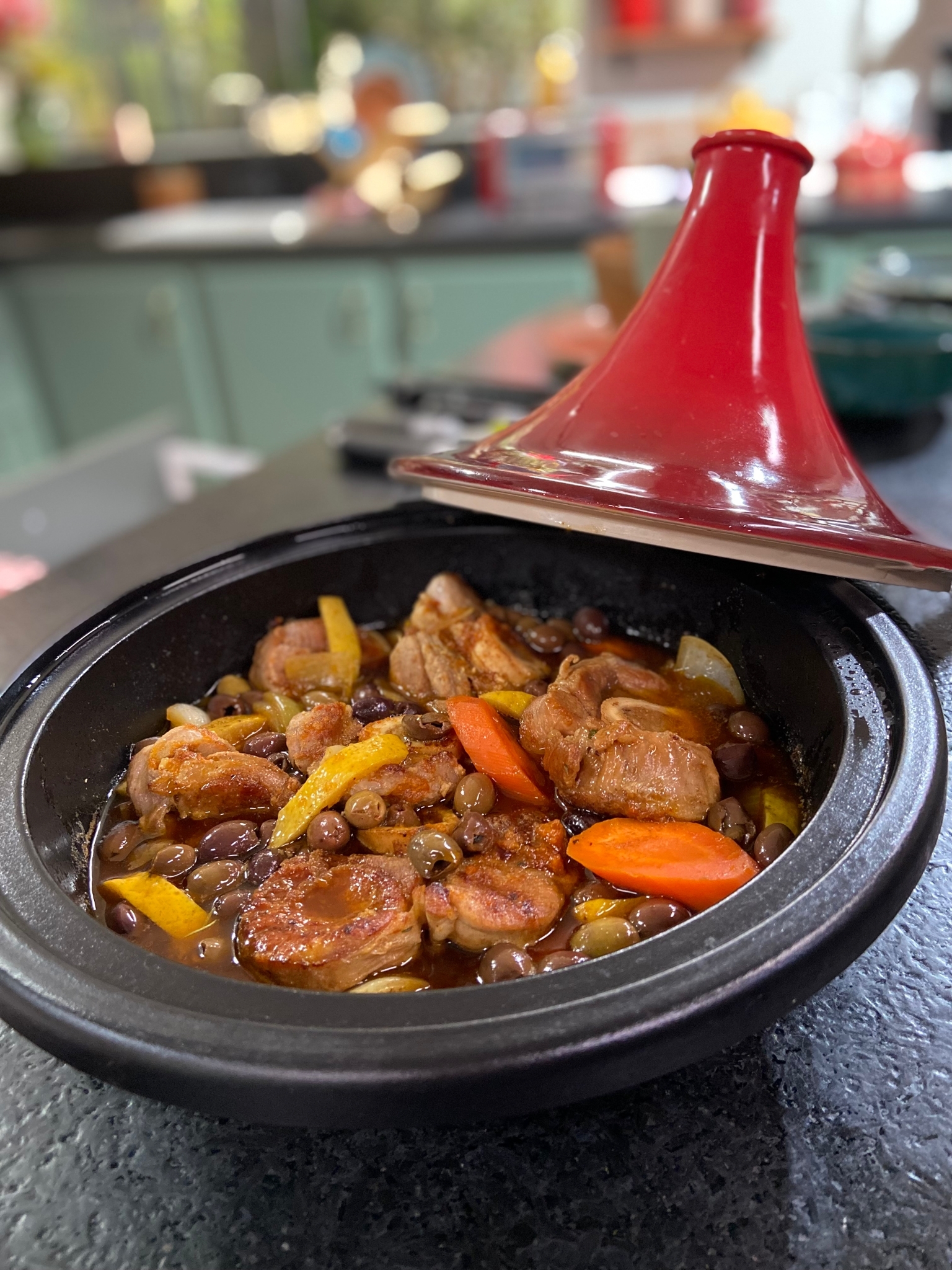 Ma recette de tajine de jarret de veau, olives et citron confit