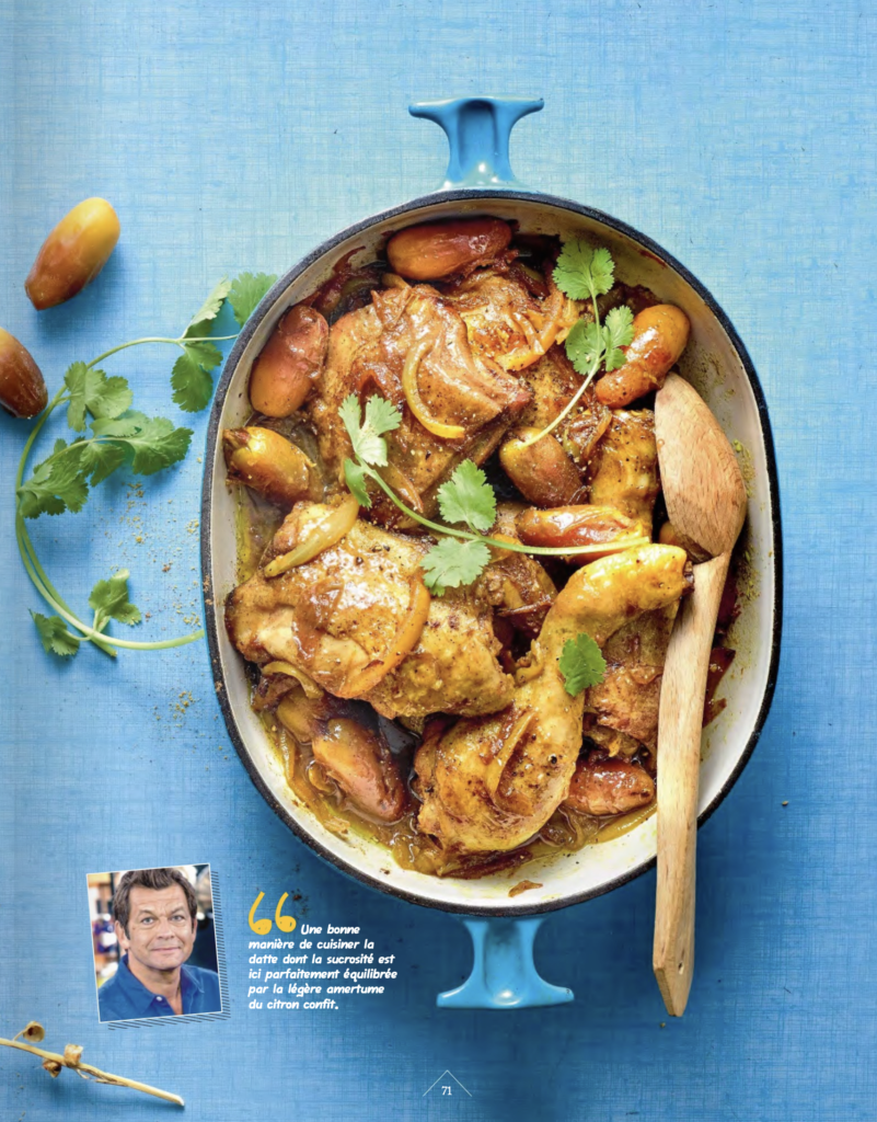 Ma recette de cuisses de poulet en tajine, dattes et citron confit